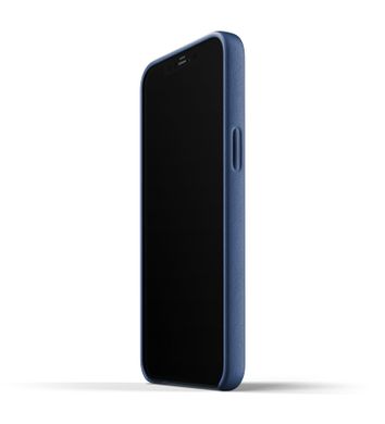 Чехол кожаный MUJJO для iPhone 12 Pro Max Full Leather Monaco Blue (MUJJO-CL-009-BL)