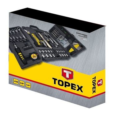 Набір інструменту TOPEX універсальний, 135 шт. (38D215)