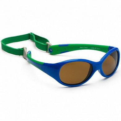 Дитячі сонцезахисні окуляри Koolsun синьо-зелені серії Flex (Розмір: 0+) (KS-FLRS000)