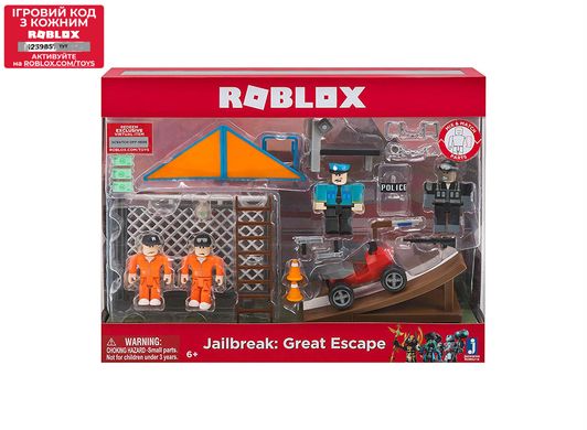 Ігрова колекційна фігурка Jazwares Roblox Environmental Set Jailbreak:Great Escape W5, набір 4шт (ROB0216)