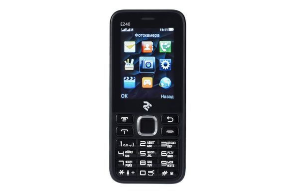 Мобильный телефон 2E E240 DualSim Black (708744071132)