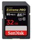 Карта памяти SanDisk 32GB SDHC V30 UHS-I U3 R95/W90MB/s Extreme Pro (SDSDXXG-032G-GN4IN)