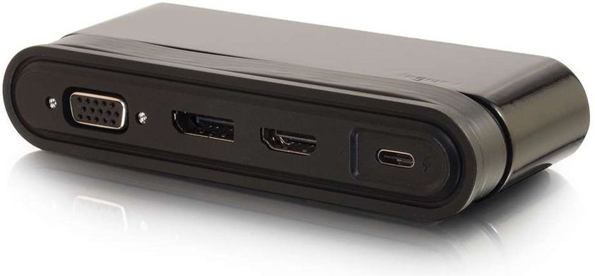 Док-станція C2G USB-C на HDMI, DP, VGA, USB, Power Delivery до 65 W (CG82392)