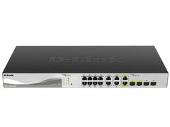 Комутатор D-Link DXS-1100-16TC 12x10GBaseT, 2x10GBaseT/SFP+ Combo, EasySmart (DXS-1100-16TC)
