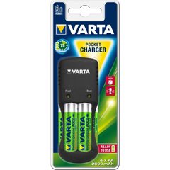 Зарядное устройство VARTA Pocket Charger + 4AA 2600 mAh NI-MH (57642101471)