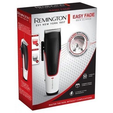 Машинка для стрижки Remington E51 Easy Fade Hair Clipper роторный мотор насадок-3 (HC500)