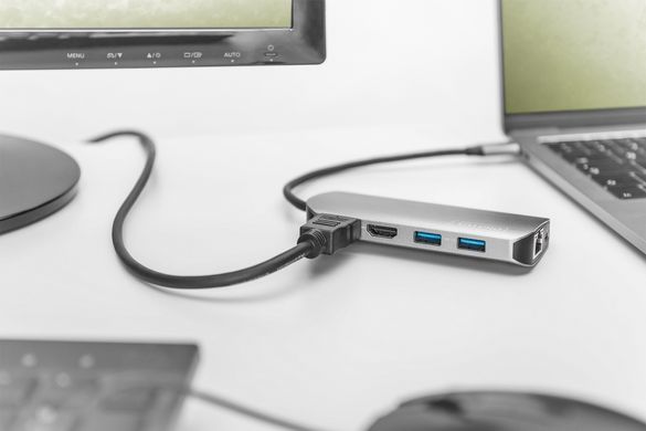 Док-станція DIGITUS USB-C, 8 Port (DA-70884)