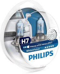 Автолампы Philips H7 WhiteVision 3700K 2шт (12972WHVSM)