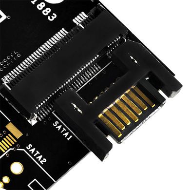 Плата-адаптер PCIe x4 для SSD m.2 NVMe + SATA 2230, 2242, 2260, 2280 (SST-ECM20)