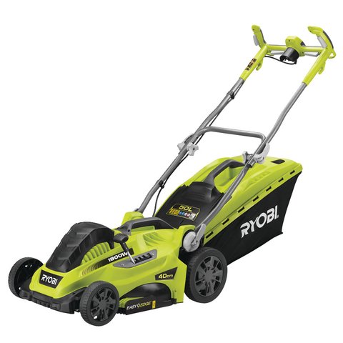 Газонокосилка электрическая Ryobi RLM18E40H 1800Вт, 40см, EasyEdge, 20-70 мм, 50л (5133002347)