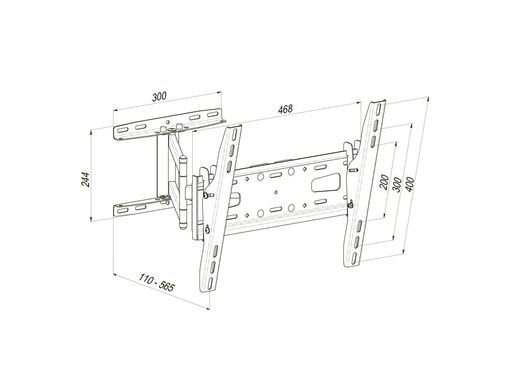Наклонно-поворотное крепление для ТВ 32-65" KSL WMO-6245T (WMO-6245T)