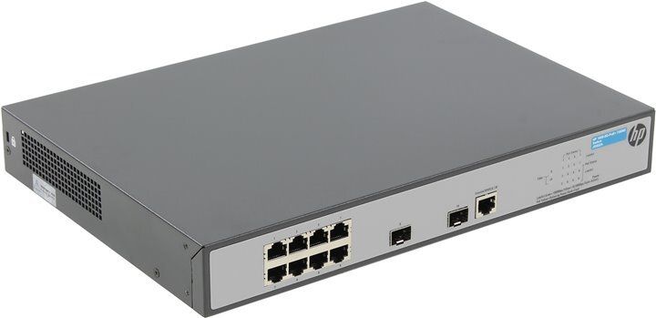 Коммутатор HP 1920-8G-PoE+ Smart Switch, 8xGE-T + 2xGE-SFP ports, L2/3, Static, 180W, LT Warranty (JG922A)