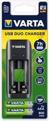 Зарядное устройство VARTA Value USB Duo Charger+2xAAA 800mAh (57651201421)