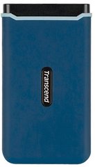Портативний SSD USB 3.1 Gen 2 Type-C Transcend ESD370C 500GB Navy Blue (TS500GESD370C)