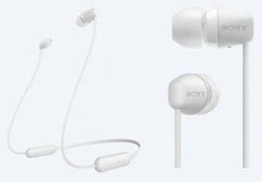 Наушники Sony WI-C200 In-ear Wireless Mic White (WIC200W.CE7)