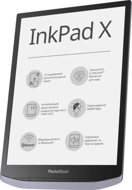 Электронная книга PocketBook X Metallic grey (PB1040-J-CIS)