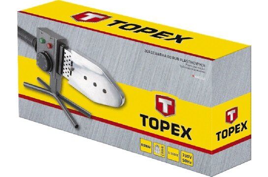 Паяльник TOPEX для сварки полимерных (пластниковых) труб 800 Вт (44E160)
