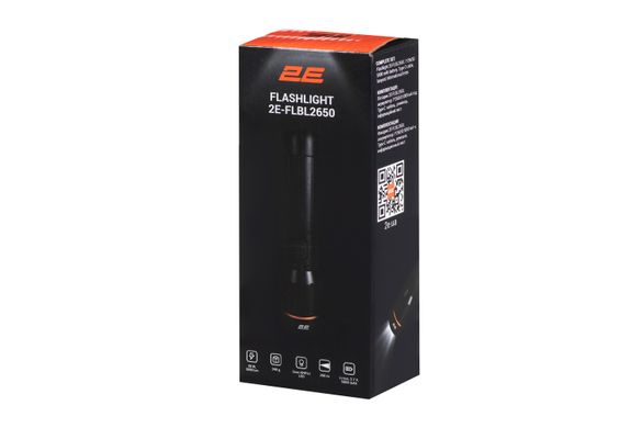 Фонарь ручной аккумуляторный 2E USB-C 5000мАч 2000лм 20Вт 5 функций освещения IP44 (2E-FLBL2650)