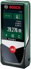 Дальномер лазерный Bosch PLR 50 C, ± 2 мм, 0,05 – 50 м, зеленый (0.603.672.220)