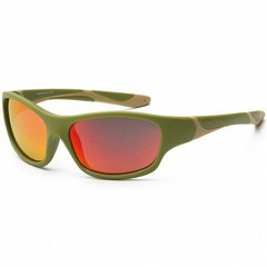 Детские солнцезащитные очки Koolsun цвета хаки серии Sport (Размер: 6+) (KS-SPOLBR006)