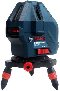 Нивелир лазерный Bosch GLL 5-50 + мини штатив, 50м, ± 0,2 мм/м, IP 54 (0.601.063.N00)