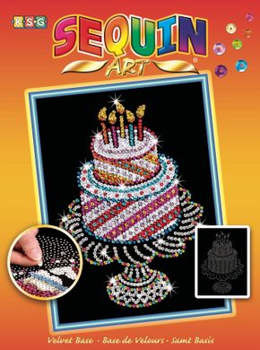 Набор для творчества Sequin Art ORANGE Birthday Cake SA1506