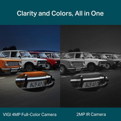 IP-камера TP-LINK VIGI C540-4 PoE 4 Мп 4 мм H265+ IP66 Dome кольорове нічне бачення зовнішня (VIGI-C540-4)