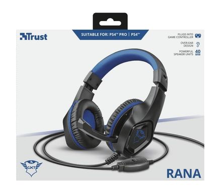 Гарнитура игровая Trust GXT 404B Rana Gaming Headset for PS4 3.5mm BLUE (23309_TRUST)