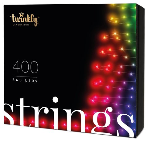 Светодиодная гирлянда Smart LED Twinkly Strings RGB 400 (TWS400STP-BEU)