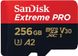 Карта памяти microSD 256GB SanDisk C10 UHS-I U3 R200/W140MB/s Extreme Pro V30 + SD (SDSQXCD-256G-GN6MA)