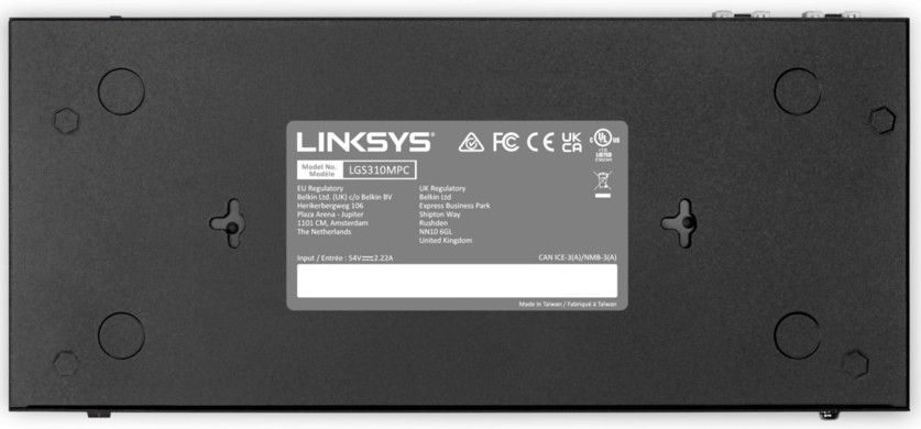 Коммутатор LINKSYS LGS310MPC 8xGE PoE+ 2xGE SFP управляемый L3 (LGS310MPC-EU)