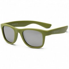 Детские солнцезащитные очки Koolsun цвета хаки серии Wave (Размер: 1+) (KS-WAOB001)