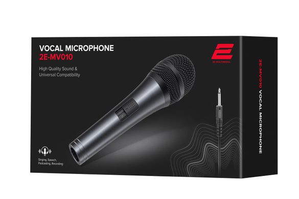Мікрофон вокальний 2Е MV010 6.35mm (2E-MV010)