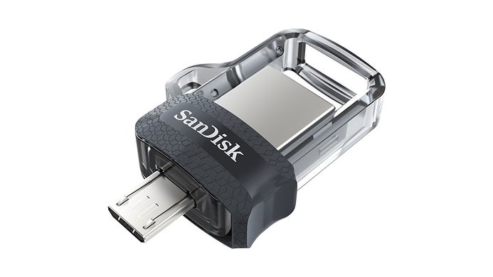 Накопичувач SanDisk 128GB Ultra USB 3.0 Dual Drive m3.0 OTG (SDDD3-128G-G46)