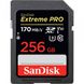 Карта памяти SanDisk 256GB SDXC C10 UHS-I U3 R170/W90MB/s Extreme Pro (SDSDXXY-256G-GN4IN)