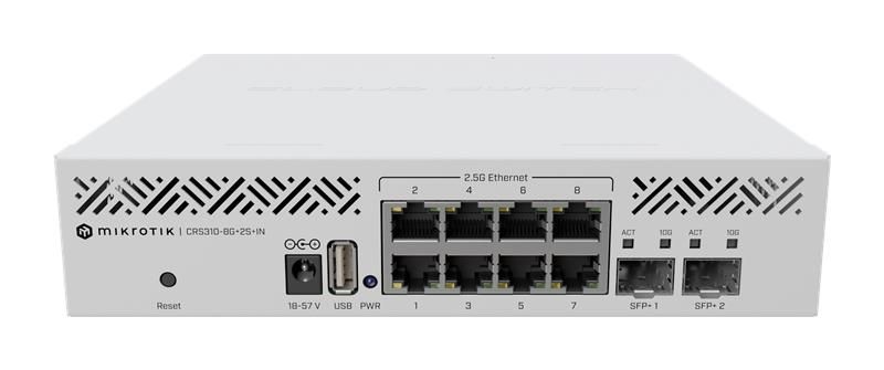Коммутатор MikroTik Cloud Router Switch CRS310-8G+2S+IN (CRS310-8G+2S+IN)