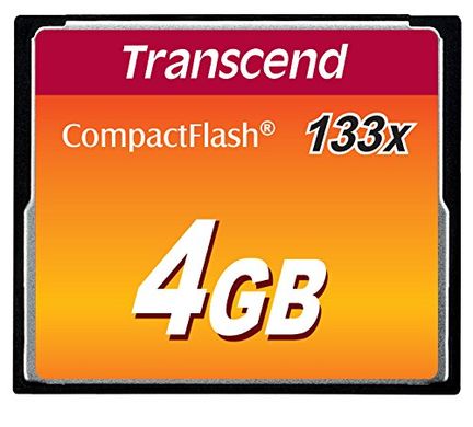 Карта пам'яті Transcend CompactFlash 4GB 133X (TS4GCF133)