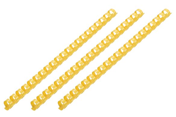 Пластикові пружини для біндера 2E 38мм жовті 50 шт (2E-PL38-50YL)