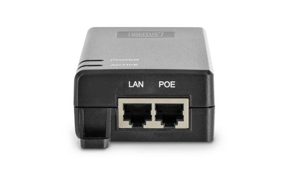 PoE-Инжектор DIGITUS PoE+ 802.3at, 10/100/1000 Mbps, Output max. 48V, 30W (DN-95103-2)