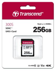 Картка пам'яті Transcend 256 GB SDXC C10 UHS-I R95/W45MB/s (TS256GSDC300S)