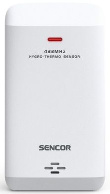 Метеостанция Sencor внутреннее/наружное измерение от сети/CR2032х1+AAx2 влажность время прогноз погоды атмосферное давление чёрный (SWS7300)