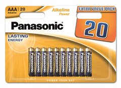 Батарейка Panasonic ALKALINE POWER щелочная AAA 20 шт (LR03REB/20BW)