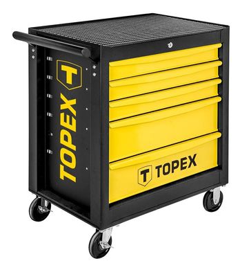 Візок для інструменту TOPEX, 5 ящиків, 680x460x825 мм, до 280 кг, сталевий корпус (79R501)