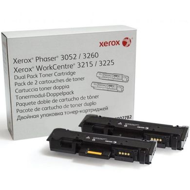 Тонер картридж Xerox PH3052/3260/WC3215/3225 Black (2*3000 стор) Подвійне паковання (106R02782)