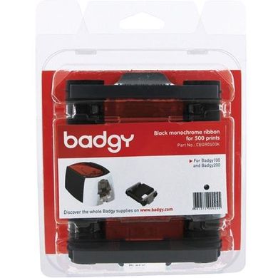 Картридж для принтера Badgy 100/200 (монохромная лента на 500 отпечатков, без карточек) (CBGR0500K)