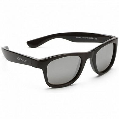 Детские солнцезащитные очки Koolsun черные серии Wave (Размер: 1+) (KS-WABO001)