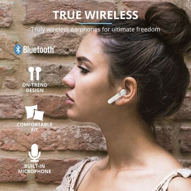 Наушники Trust Primo Touch True Wireless Mic White (23783_TRUST)