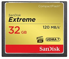 Карта памяти SanDisk 32GB CF Extreme R120/W85MB/s (SDCFXSB-032G-G46)