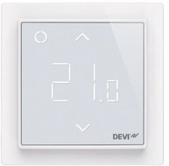 Терморегулятор DEVIreg Smart (+5+45С), Wi-Fi, 85 х 85мм, макс. 15A, белый (140F1141)