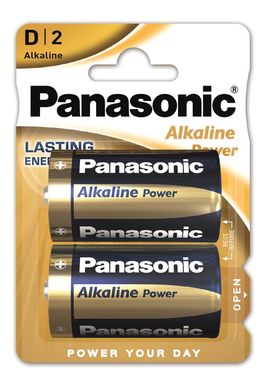 Батарейка Panasonic ALKALINE POWER лужна D (LR20) 2 шт (LR20REB/2BP)